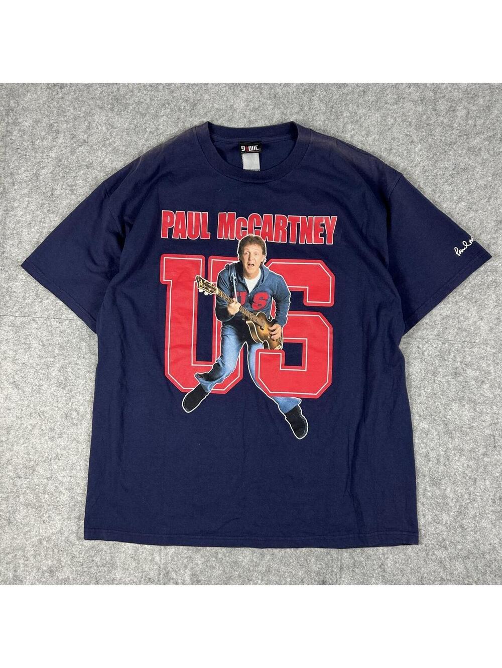 Vintage Paul McCartney US 26 Cities 2005 Concert Tour Cities T-shirt Beatles XL